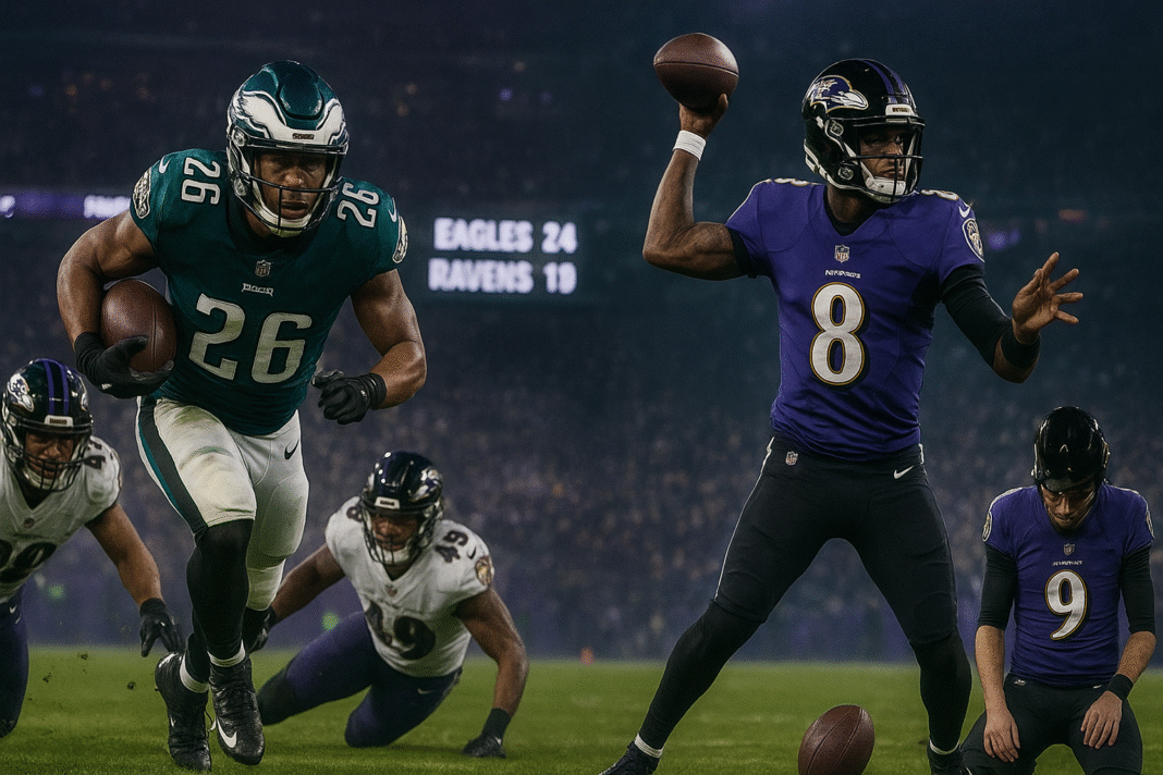 Philadelphia Eagles vs Baltimore Ravens Match Player Stats (Dec 1, 2024)