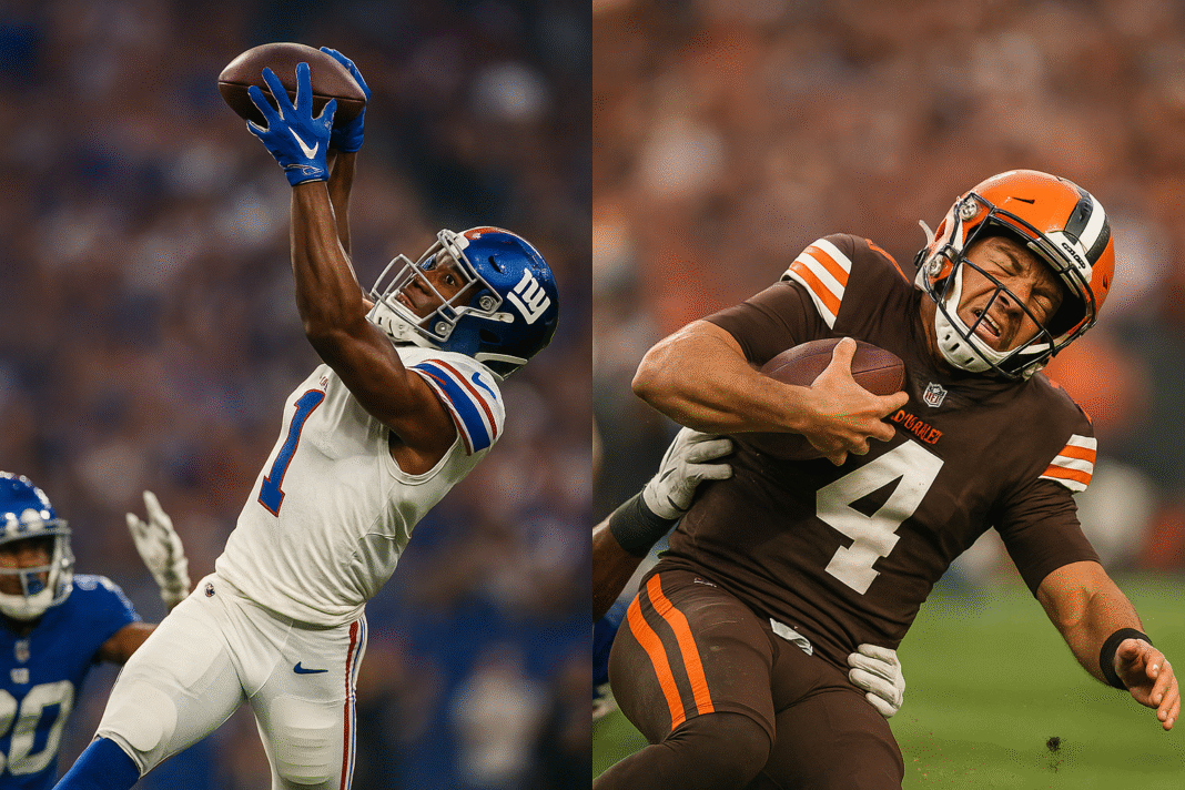 New York Giants vs Cleveland Browns Match Player Stats (Sep 22, 2024)