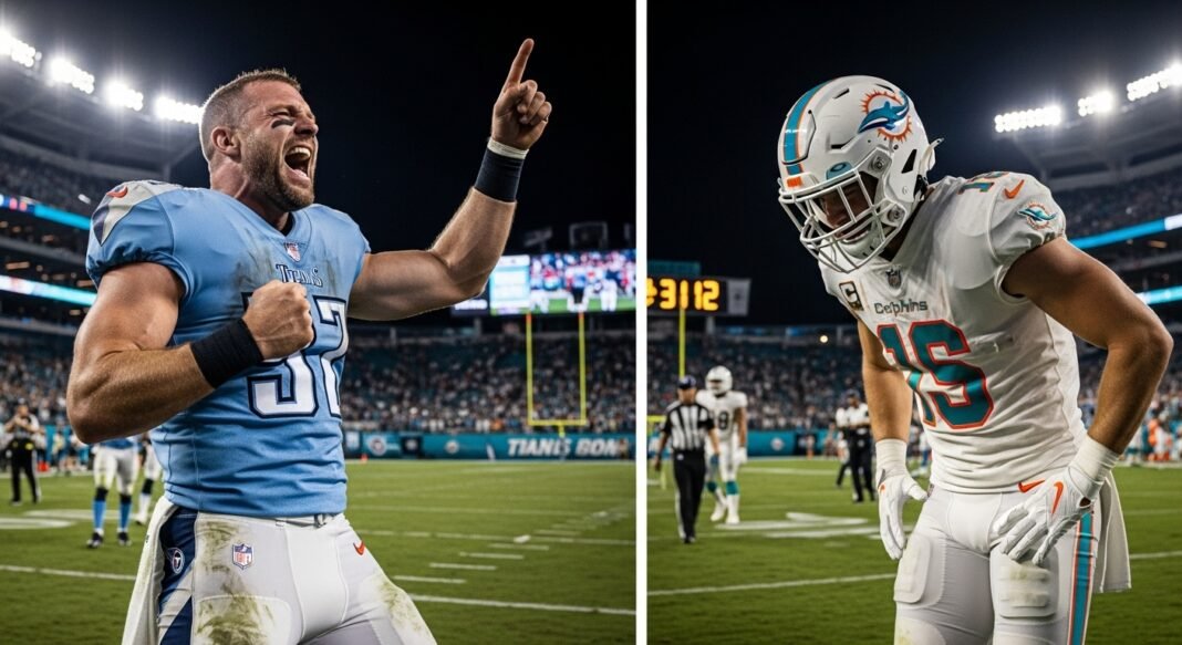 Tennessee Titans vs Miami Dolphins Match Player Stats (Sep 30, 2024)