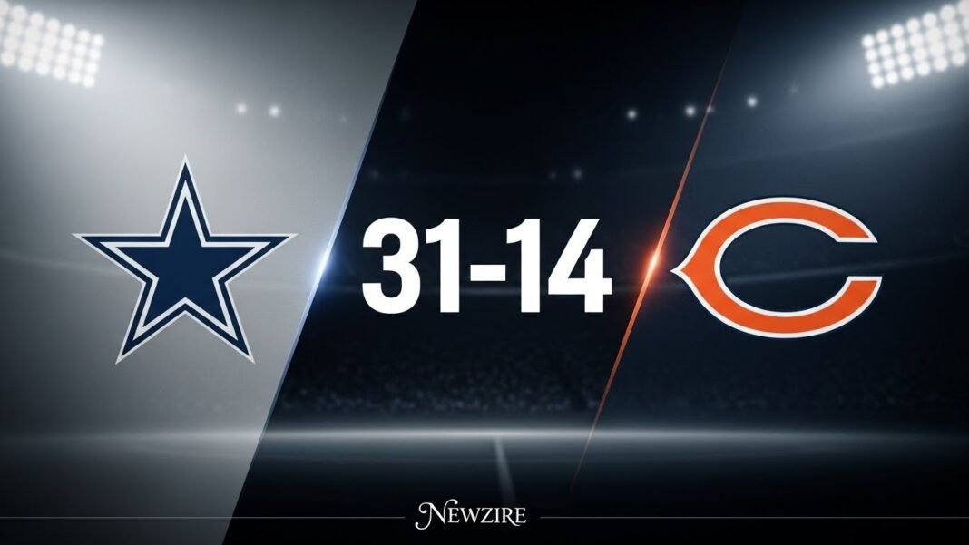 Dallas Cowboys vs Chicago Bears Match Player Stats (Sep 21, 2025)