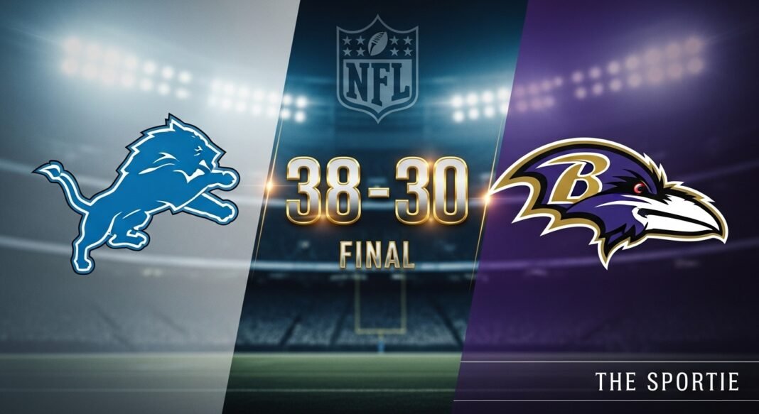Detroit Lions vs Baltimore Ravens Match Player Stats