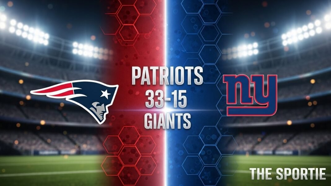 New England Patriots vs New York Giants Match Player Stats (Dec 1, 2025)